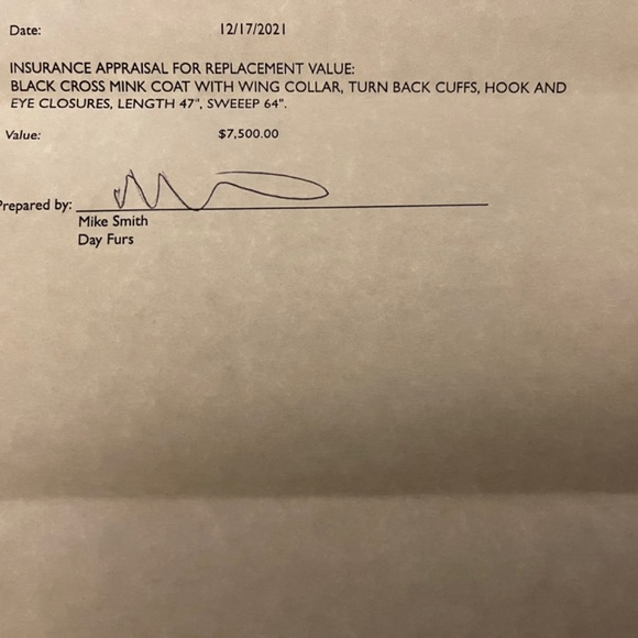 Bergorf Goodman Vintage Blush-Black Cross Mink Full Length Fur Coat - Picture 5 of 16